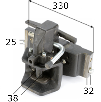 [BL15936B] Attache Automatique Sauermann (Echelle 330mm, Axe=38mm) AL205362 BL15156 AL160390