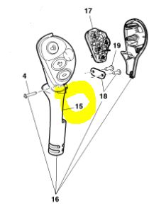 [AL182043A] HABILLAGE LEVIER (PowrQuad™ 3 btn)